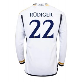 Real Madrid Antonio Rudiger #22 Hemmakläder 2023-24 Långärmad